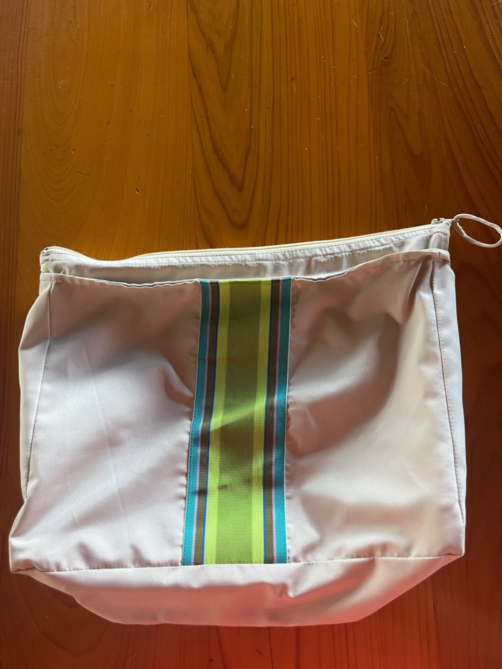 Reversible Tan and Black Hooded Zippered Rain Jacket with Storage Bag - Picture 8 of 8
